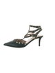Valentino Rockstud Accents Leather Slingback Pumps