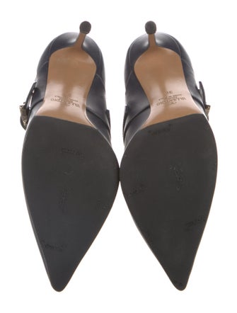 Valentino Rockstud Accents Leather Pumps