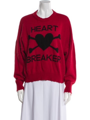 Red Valentino Knitwear Wool Graphic Print Sweater S