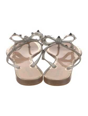 Valentino Rockstud Accents Glitter Accents Slides