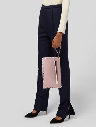 Valentino Rockstud Clutch