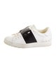 Valentino Rockstud Accents Leather Sneakers