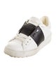 Valentino Rockstud Accents Leather Sneakers