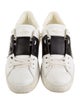 Valentino Rockstud Accents Leather Sneakers