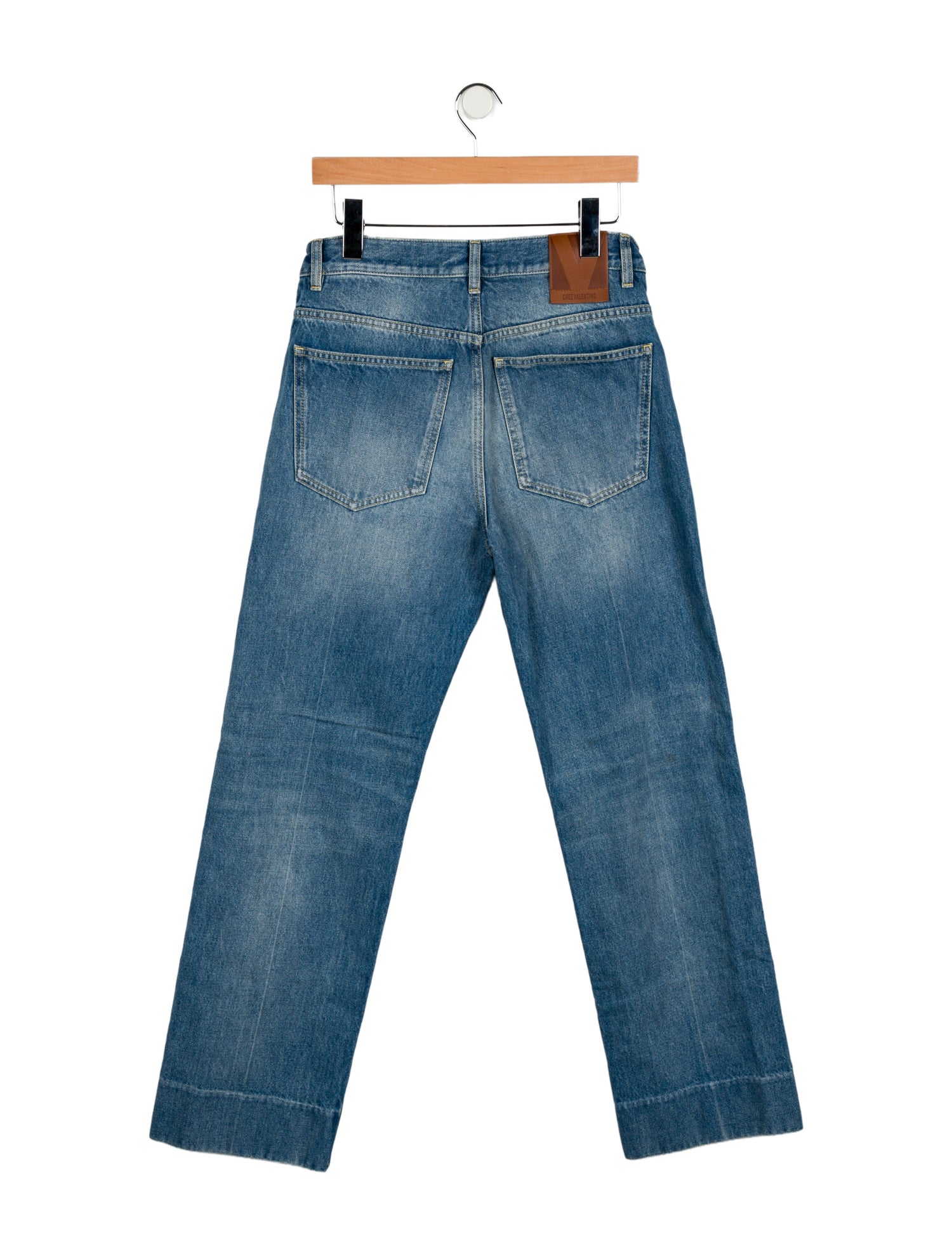 Valentino Mid-Rise Straight Leg Jeans