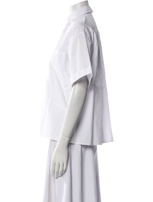 Valentino Short Sleeve Button-Up Top