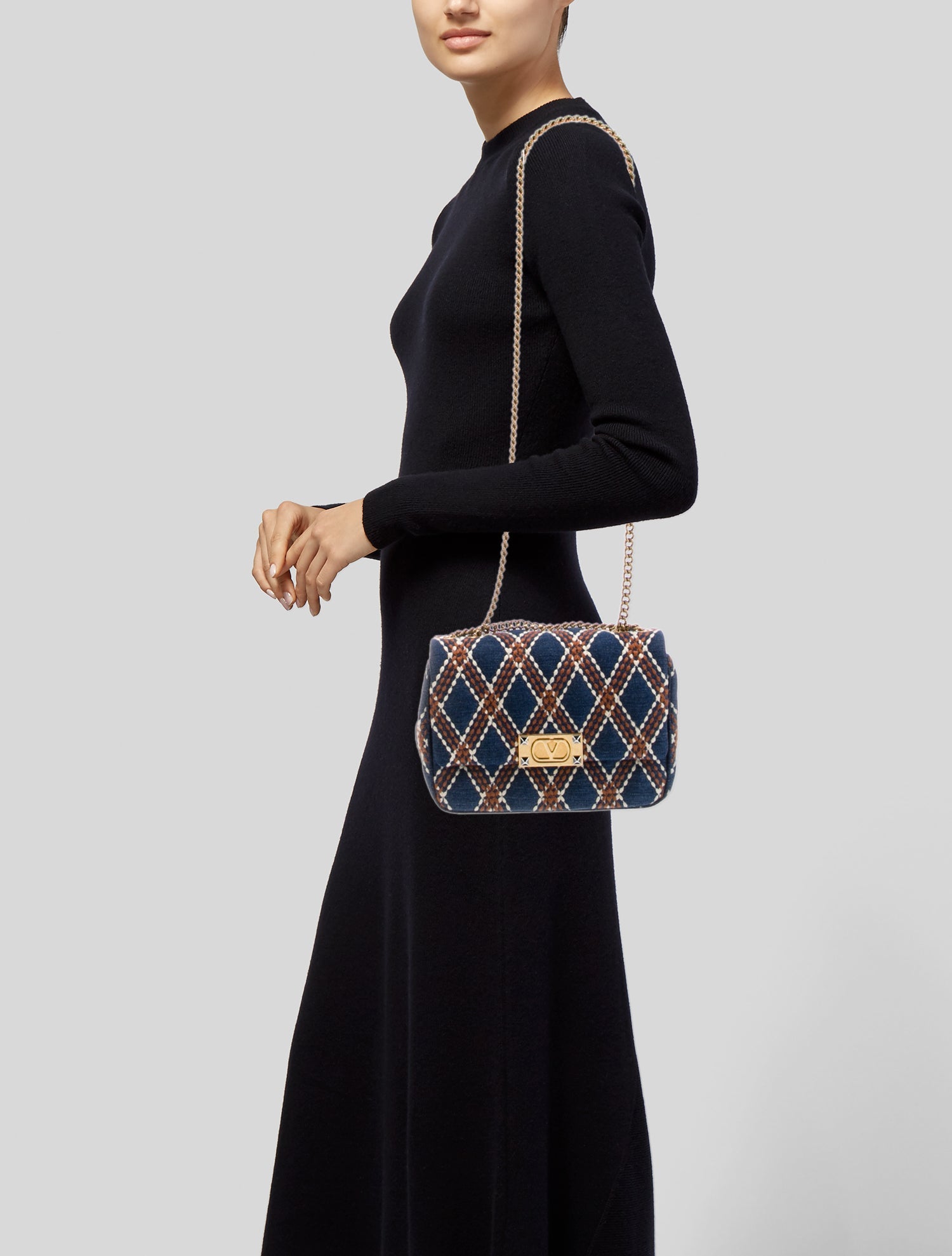 Valentino Denim Quiltie 67 Medium