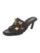 Valentino Rockstud Accents Leather Slides
