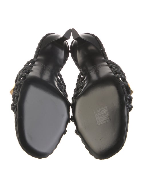 Valentino Rockstud Accents Leather Slides