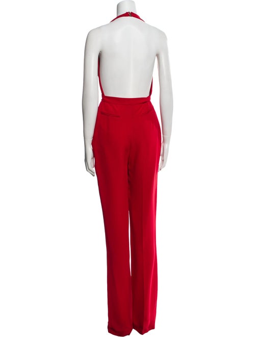 Valentino Silk V-Neck Jumpsuit