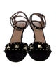 Valentino Rockstud Accents Suede Sandals