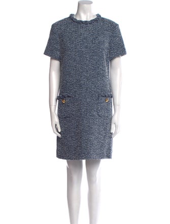 Valentino Mock Neck Mini Dress