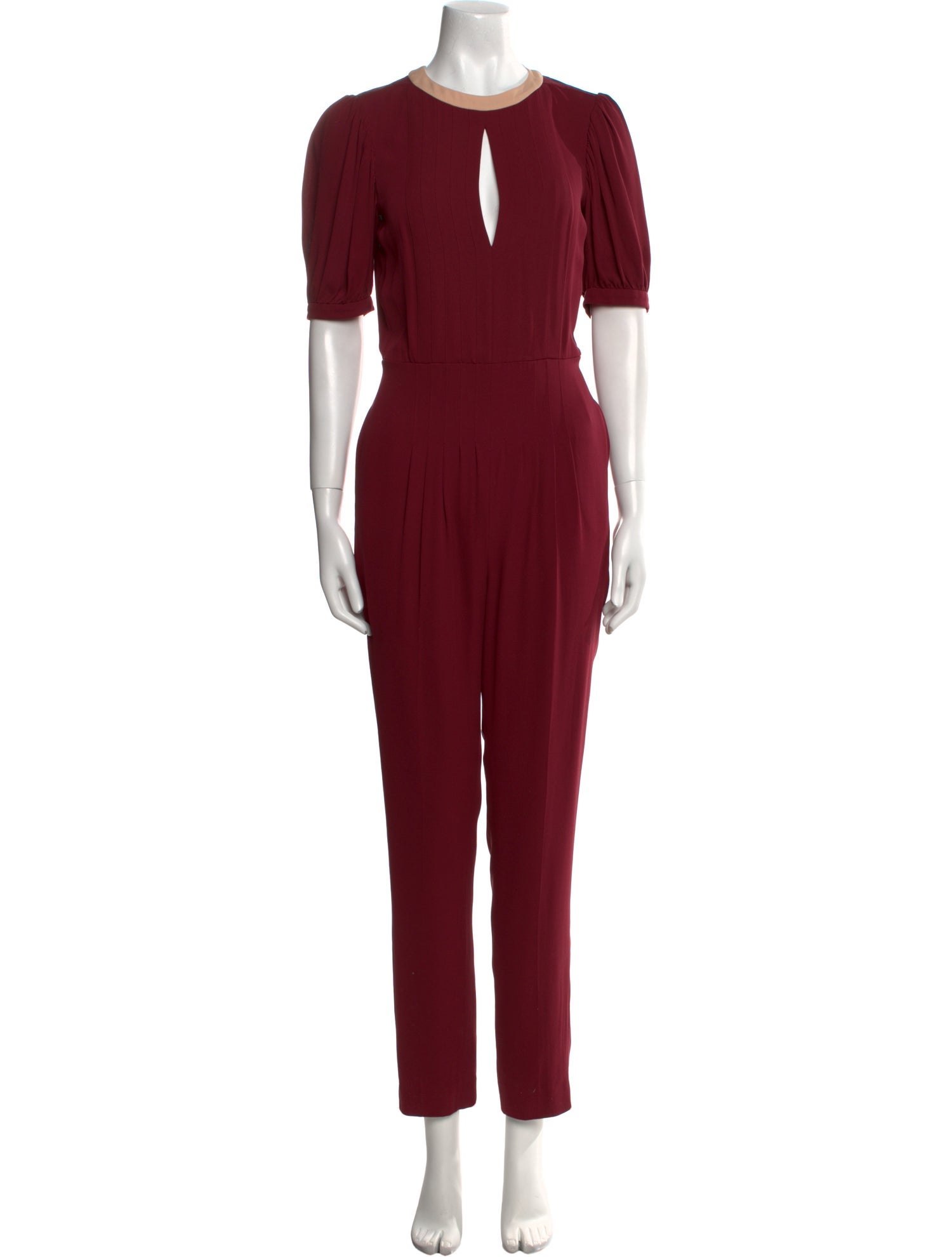 Valentino Silk Crew Neck Jumpsuit