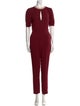 Valentino Silk Crew Neck Jumpsuit