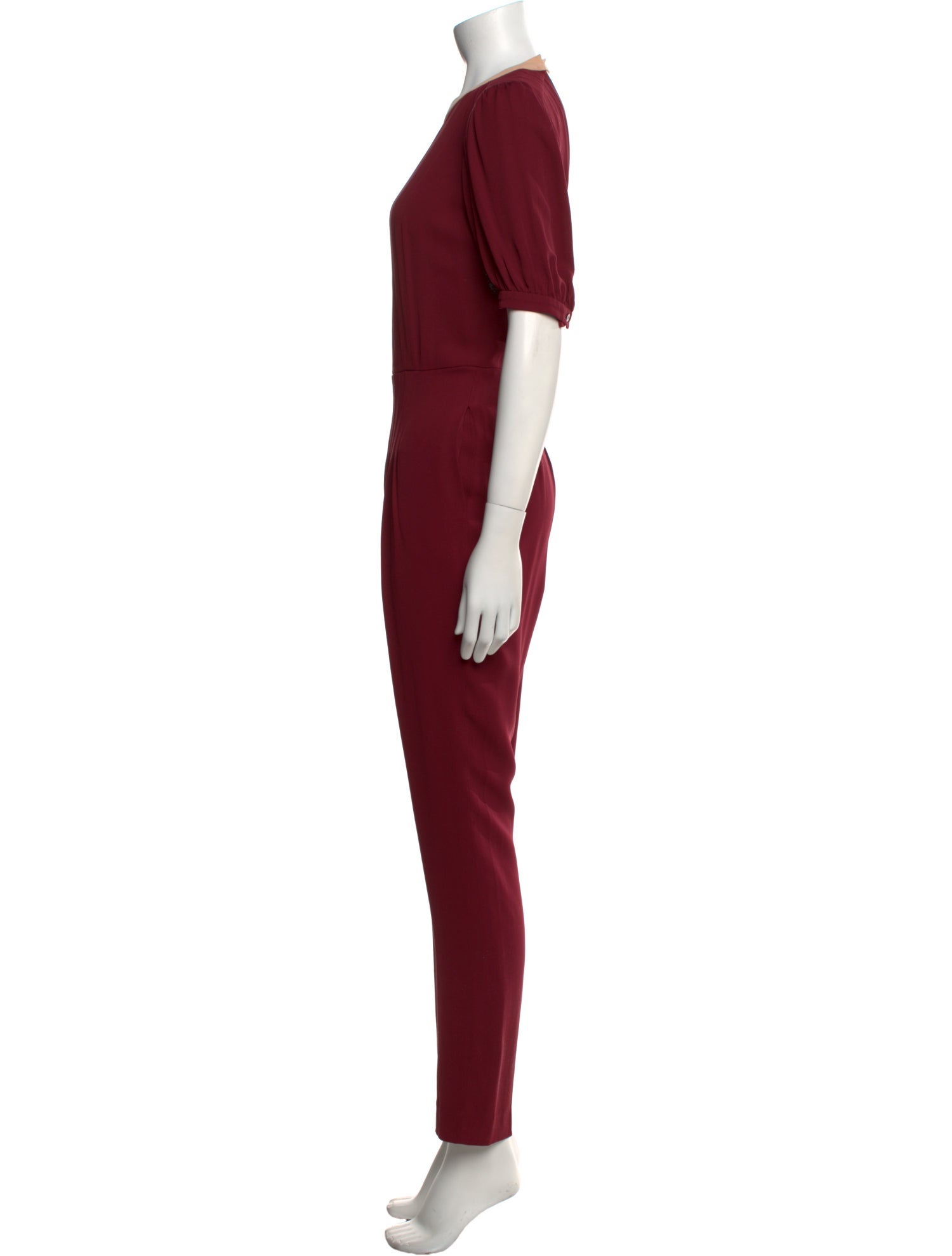 Valentino Silk Crew Neck Jumpsuit
