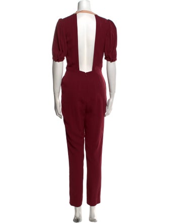 Valentino Silk Crew Neck Jumpsuit
