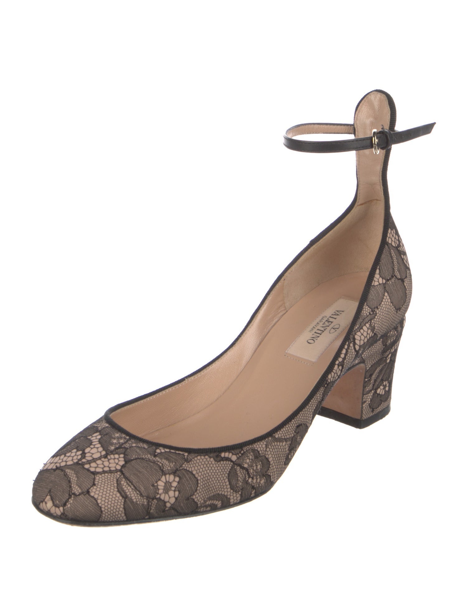 Valentino Lace Lace Pattern D'Orsay Pumps