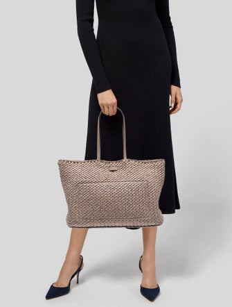 Valentino Raffia Tote