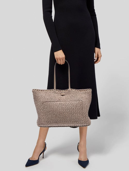 Valentino Raffia Tote