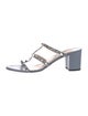 Valentino Rockstud Accents Leather Slides