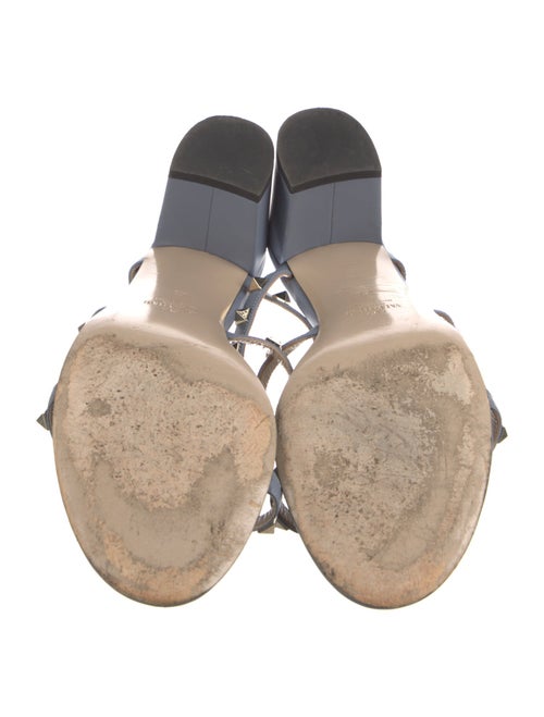 Valentino Rockstud Accents Leather Slides