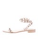 Valentino Rockstud Accents PVC Gladiator Sandals