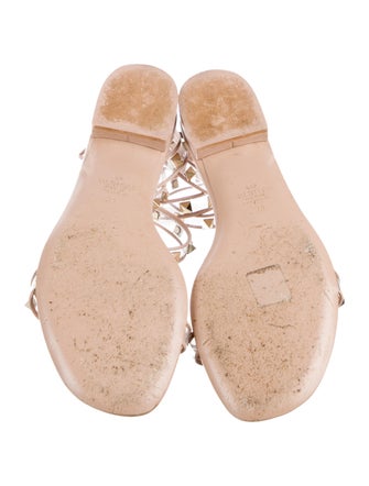 Valentino Rockstud Accents PVC Gladiator Sandals