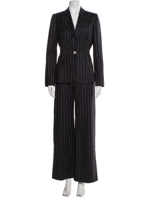 Valentino Wool Striped Pantsuit