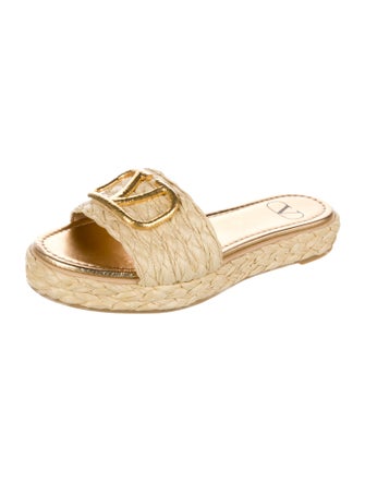 Valentino Raffia Espadrilles