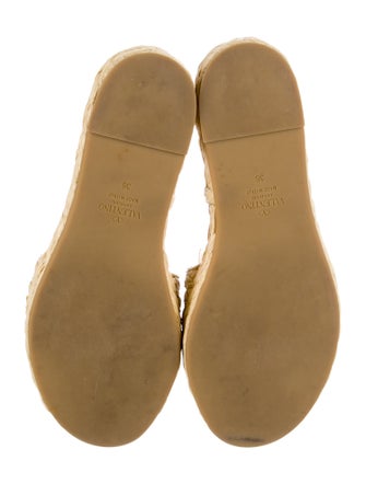Valentino Raffia Espadrilles