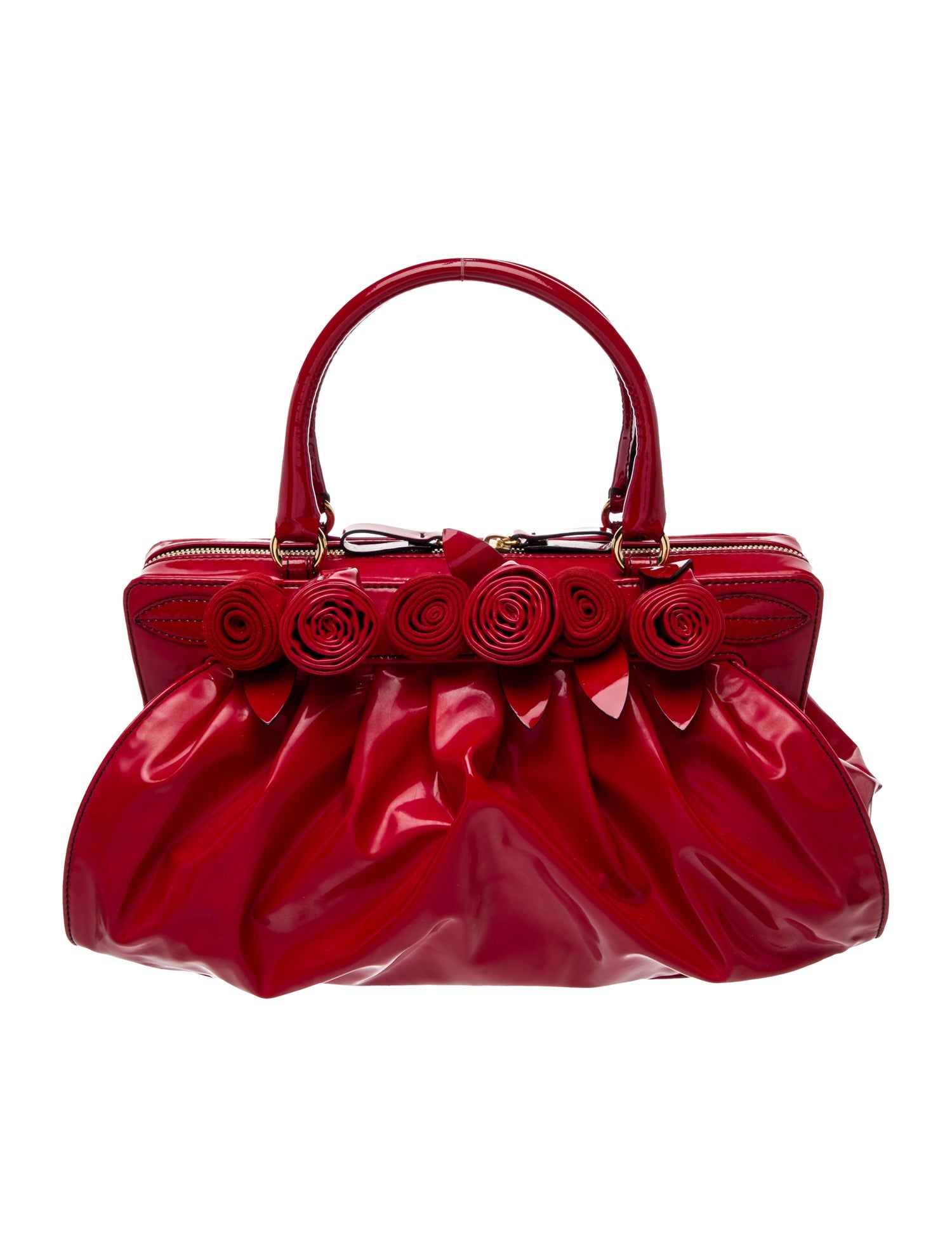 Valentino Patent Leather Top Handle Bag
