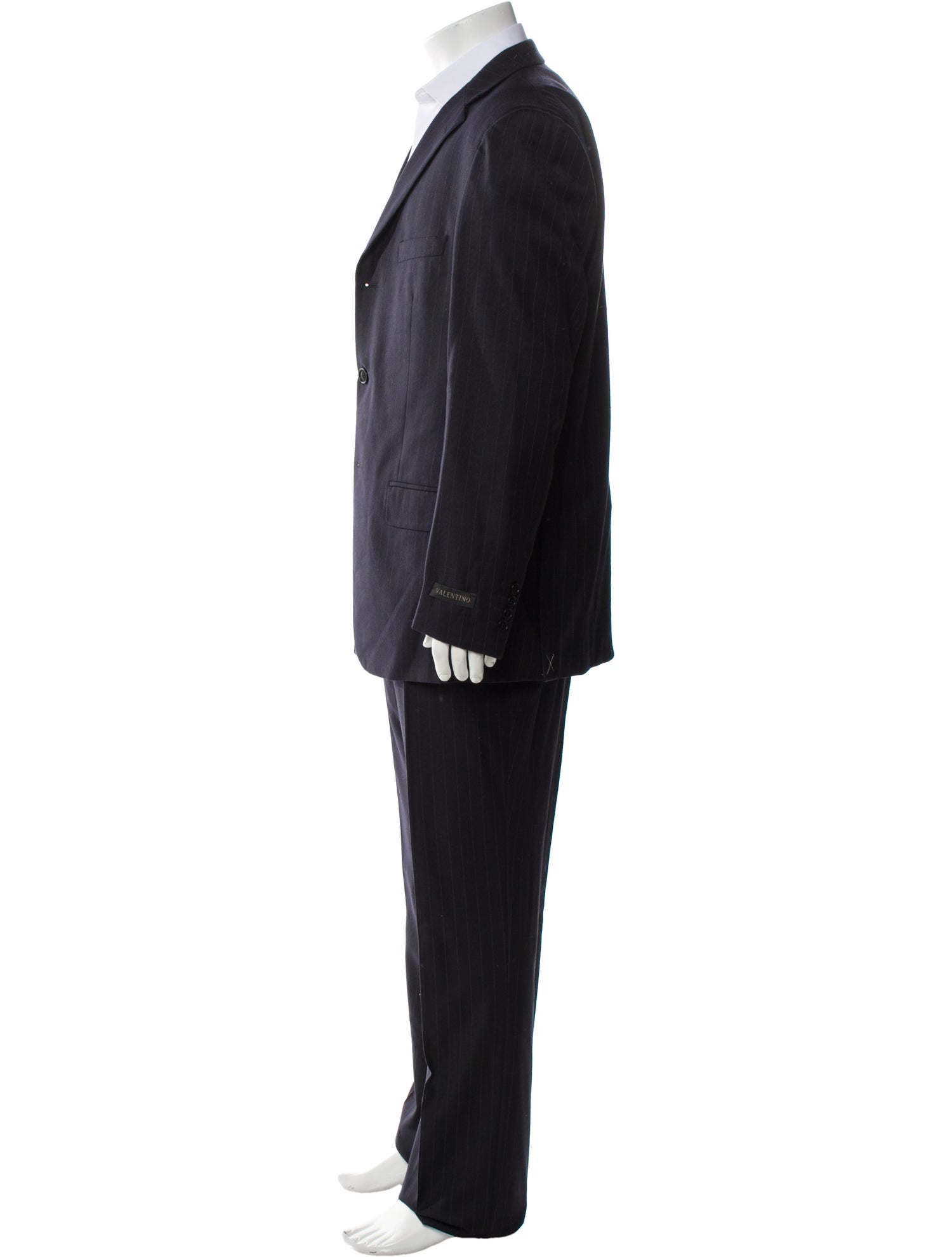 Valentino Virgin Wool Striped Two-Piece Suit w/ Tags