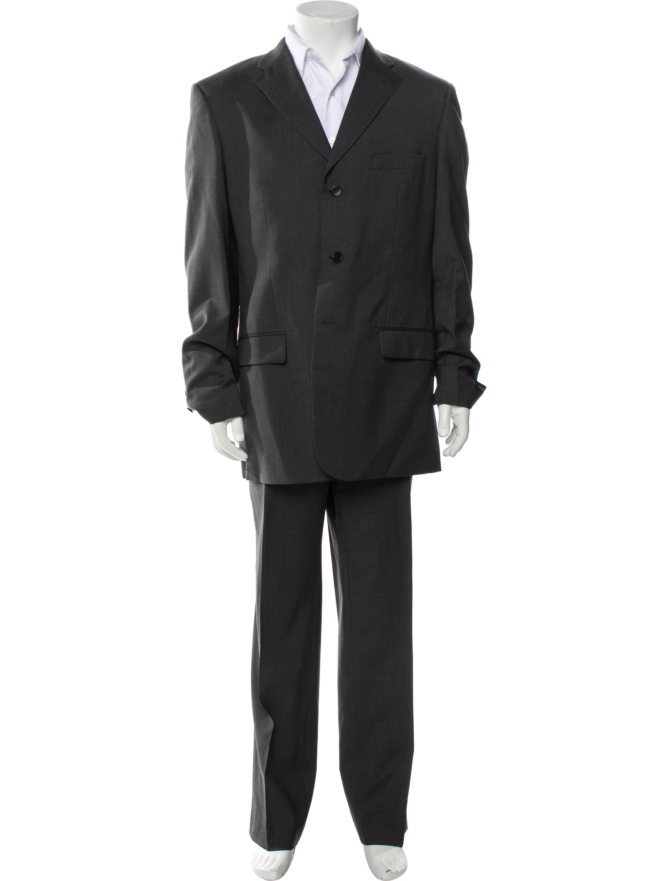 Valentino Wool Striped Two-Piece Suit
