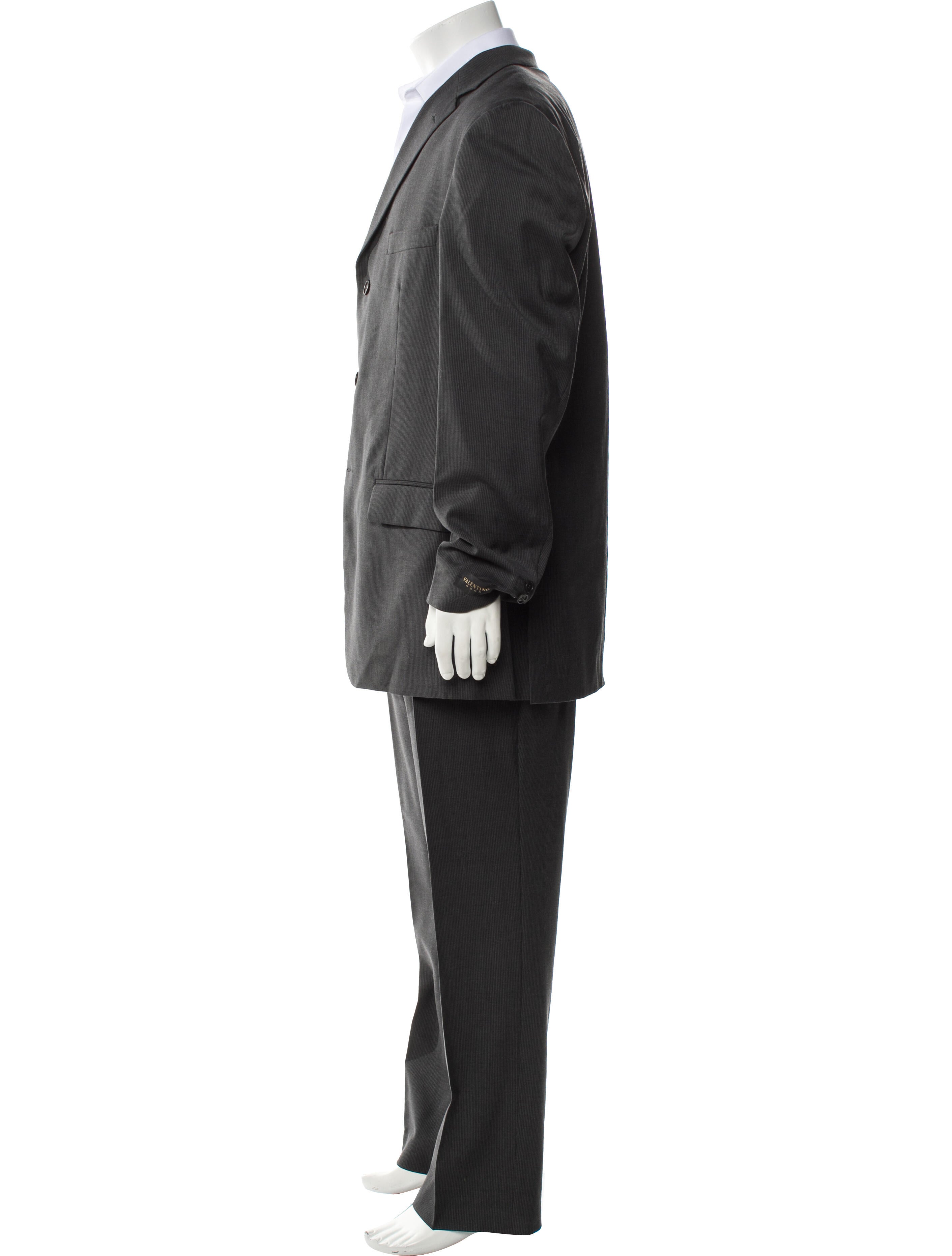 Valentino Wool Striped Two-Piece Suit