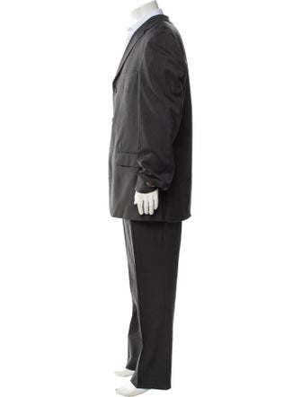 Valentino Wool Striped Two-Piece Suit