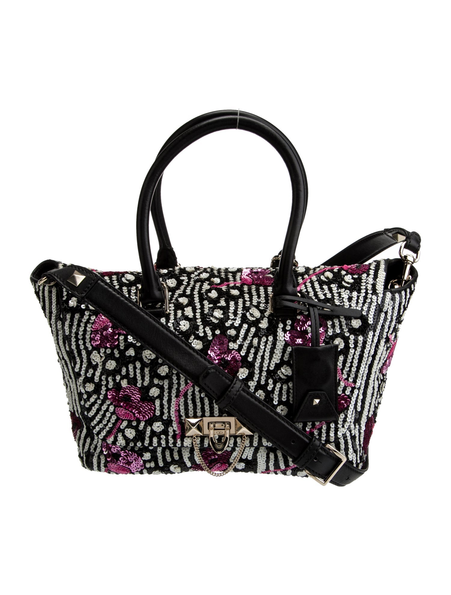 Valentino Sequins Top Handle Bag