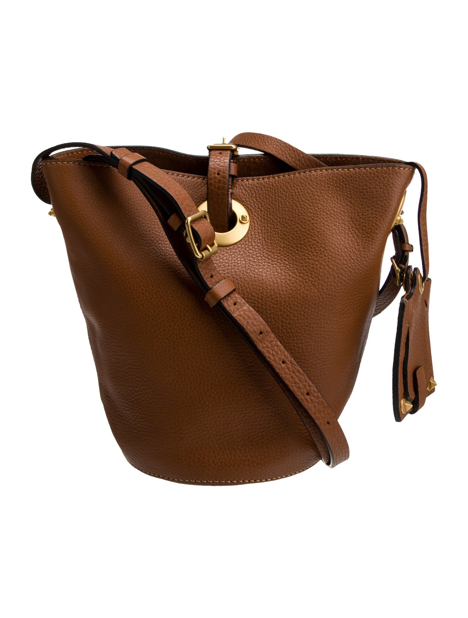 Valentino Leather Bucket Bag