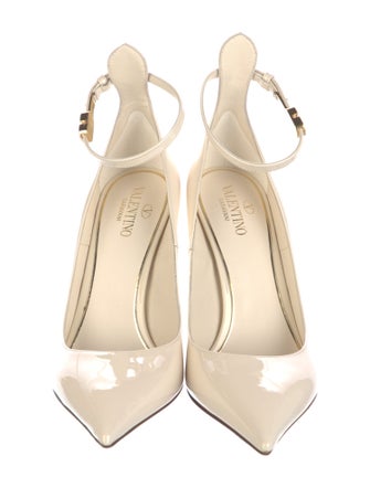 Valentino Rockstud Accents Patent Leather Pumps