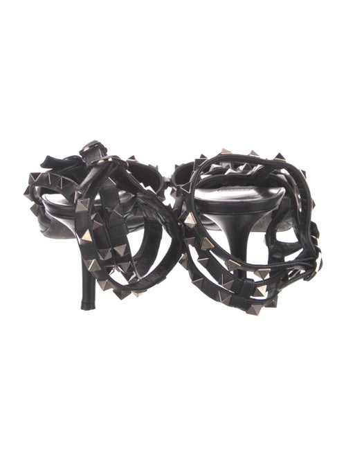 Valentino Rockstud Accents Leather Slingback Pumps