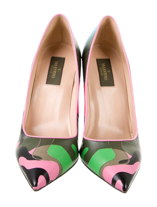 Valentino Rockstud Accents Canvas Pumps