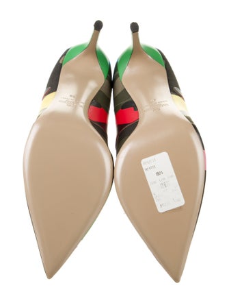 Valentino Rockstud Accents Canvas Pumps
