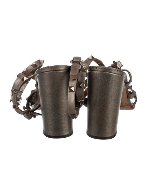 Valentino Rockstud Accents Leather Gladiator Sandals