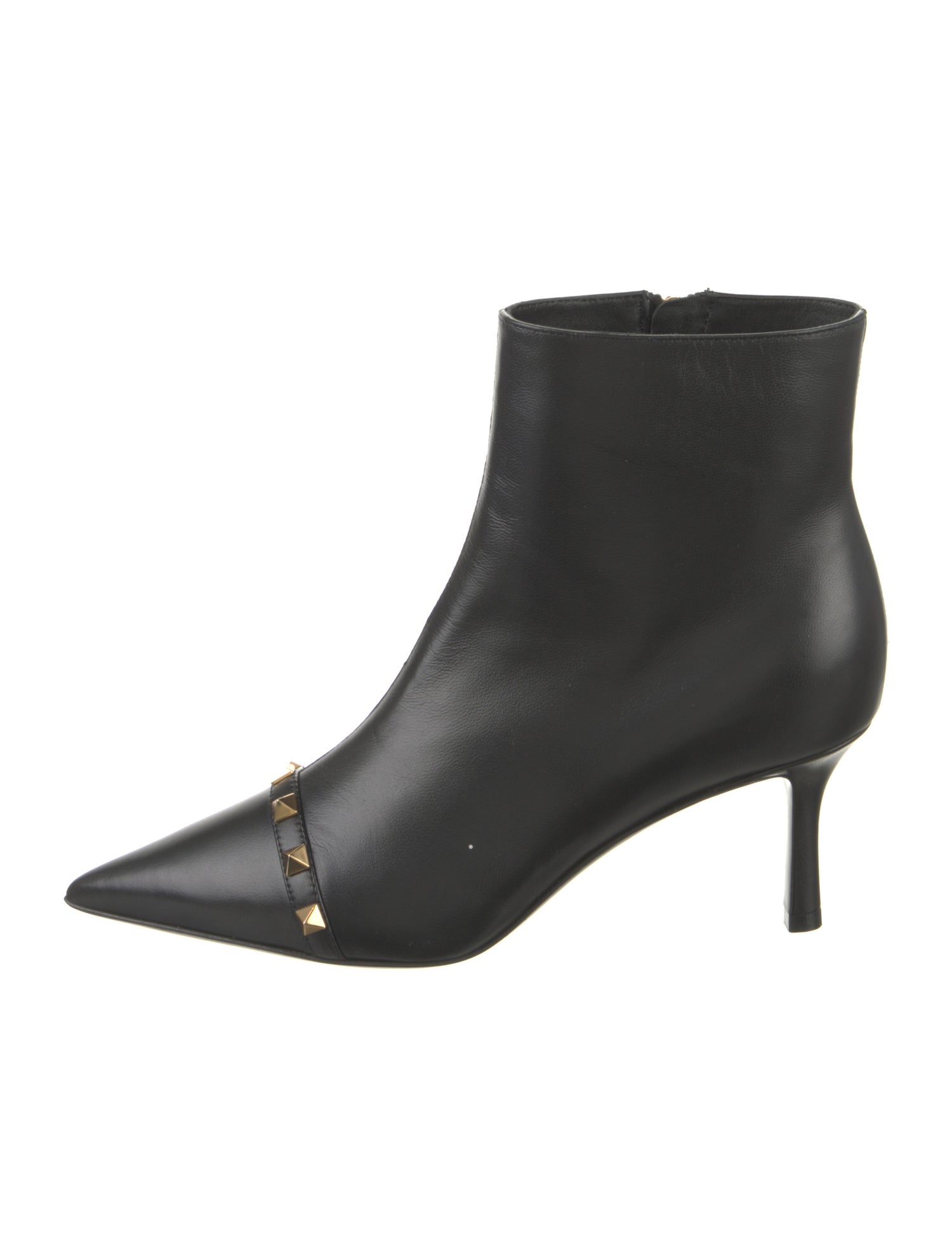 Valentino Rockstud Accents Leather Boots