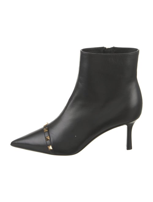 Valentino Rockstud Accents Leather Boots