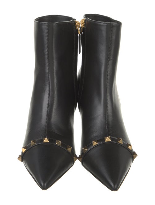Valentino Rockstud Accents Leather Boots