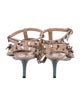 Valentino Rockstud Accents Leather T-Strap Pumps