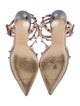 Valentino Rockstud Accents Leather T-Strap Pumps