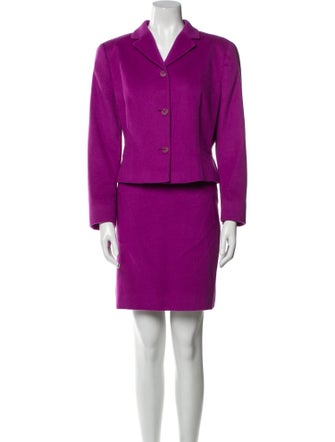 Valentino Virgin Wool Skirt Set