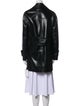Valentino Leather Peacoat