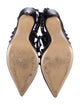 Valentino Rockstud Accents Leather T-Strap Pumps